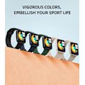 Miniatyrbilde 3 av 5: 2-pakks rem for Xiaomi Mi Watch Lite/Redmi Watch, mykt silikon erstatningsbånd sportsarmbånd - svart/blå