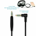 Miniatyrbillede 6 af 10: Udskiftnings lydkabel til BOSE QC25 black