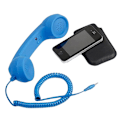 Miniatyrbild 1 av 5: Mobiltelefon handenhet telefon extern mikrofon retro blue