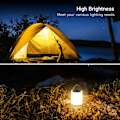 Miniatyrbilde 2 av 5: Lades opp Campinglykt, Lades opp LED Campinglampe - 3000K Varmt Hvit Lys, Justerbar Lysstyrke 3 Moduser