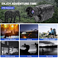Miniatyrbillede 5 af 5: Natkikker, R7 Digitalt Nattesynudstyr 1080P Full HD Udendørs Infrarød Monokular til Fuglekiggeri, Jagt, Camping, Rejser