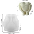 Miniatyrbillede 4 af 5: Formen \"Hold kærligheden i hånden\" - til hjemmelavede lys