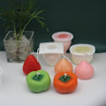 Miniatyrbillede 2 af 6: Lysformer Lys Stearinlys DIY Støbeforme i Silikonform persimmon
