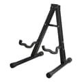 Black Iron Guitar Stand - Unique Foldable Design, Stable A-Frame Stand for Bass Display - Perfect