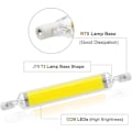 Miniatyrbild 4 av 5: 2-pack 10W 78mm R7s LED-lampor Dimbar Kallvit 6000-6500k 100W Halogen J78...