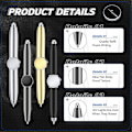 Miniatyrbild 3 av 5: 4-i-1 Fidget Penna med LED-ljus, Multifunktionell Cool Stress Relief Spinner Penna (Som Visas)