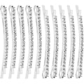 Miniatyrbillede 1 af 5: 10 stk Rhinestone Bobby Pins, Små Klare Krystal Bobby Pins Bulk Glansfulde Hårklemmer Brud Hårtilbehør Hårklemmer Dekoration til Kvinder Piger