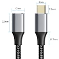 Miniatyrbillede 5 af 10: USB C forlængerkabel USB 3.1 Gen2 2M 2m