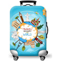 Miniatyrbild 1 av 5: Resväska Skydd Bagage Väska Skydd Passar för 18-32 Tums Resväskor Ocean ocean L