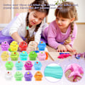 Miniatyrbilde 2 av 5: 18 stk Pakke Sett Festfavoritt Leire Bursdagsgaver Tidlig Pedagogisk DIY-leker 18 *50ml Boks