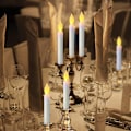 Miniatyrbillede 2 af 7: 12 stk. Flammeløse LED Koniske Lys, Batteridrevne Harry Potter Flydende Lys til Fest, Juledekorationer