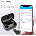 Pikkukuva 3 / 5: Bluetooth-kuulokkeet, in-ear, urheilu, langaton headset, Nakeey L21 Bluetooth 5.0 stereoäänentoisto, langattomat Bluetooth-kuulokkeet