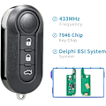 Pikkukuva 2 / 7: Autonavaihtoavaimet 3 painikkeella 433 MHz Fiat 500 L MPV Ducato Cit-ro-en Jum-per Peu-ge-ot Box-er - Mar Modell 2 + Delphi BSI
