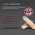 Miniatyrbillede 3 af 5: Finger Skateboard Træ Gripbræt Legetøj Professionelle Støtter Fi Mørkeblå Dark blue One Size