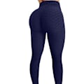 Pikkukuva 1 / 4: Push Up -leggingsit, urheilukäyttöön, naiset, fitness, korkea vyötärö, joogahousut, laivastonsininen Navy Blue XXL