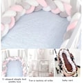 Miniatyrbild 3 av 5: One Piece Spjälskydd, Nyfödd Baby Bomullsdyna, Perfekt Resesäng, Baby Lovely Sammetsdyna, Beige, 2M