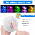 Miniatyrbilde 3 av 5: Flytende LED-bassenglys for badekar, diskotek, dam, svømmebasseng, badeleker, 7 moduser, assorterte farger, batteridrevet