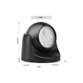 Miniatyrbillede 3 af 5: Udendørs væglampe med bevægelsessensor | 1000 Lumen LED udendørsbelysning | Batteridrevet trådløs belysning | 360 graders rotation og tilt