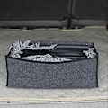 Miniatyrbillede 3 af 5: Bærbar Indendørs Udendørs Bil Bagagerums Opbevaringskasse Filtstof Foldbar Opbevaringspose gray