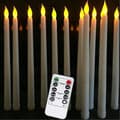 Set med 10 batteridrivna LED-ljus med fjärrkontroll