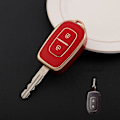 Miniatyrbillede 1 af 9: 2-knaps TPU bil fjernbetjenings nøgleetui cover til Renault Kwid trafiksymbol for Dacia Sandero Logan Duster 2016 case 2018 Shell red keycase