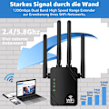 Pikkukuva 2 / 8: WLAN-toistin WLAN-vahvistin 1200 Mbit/s 5 GHz & 2,4 GHz dual-band W