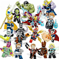 Miniatyrbild 1 av 4: 16 st Marvel Avengers Superhjälte Minifigurer Dc Leksaksfigurer Present till Barn