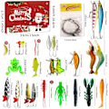 Miniatyrbild 3 av 5: Fiske-Adventskalender | 24-dagars fiskebete-set, 2024 jul/advent fiskebete-set för vuxna, män, tonåringar 780B