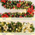 Miniatyrbillede 5 af 5: Juleguirlande, pejse trapper dekorerede guirlander LED lys ornament G...
