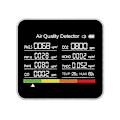 Miniatyrbilde 1 av 5: 9-i-1 Luftkvalitetsmåler CO2-detektor for CO2 CO TVOC HCHO PM2.5 PM1.0 PM10 Temp 2024THO[CH]
