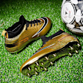 Miniatyrbillede 4 af 5: KIDENG Børnefodboldstøvler Drenge Piger Fodboldstøvler Græs Træning Sportssko Sneakers Yj723 Guld 35