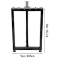 Miniatyrbillede 2 af 4: Bordben - VEVOR - 41x46 cm - T-formet stålbordstøtte Skrivebordsstøtte