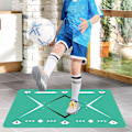 Miniatyrbillede 2 af 5: Fodboldtræningsmåtte, 90 x 60 cm lydløs måtte til træning, skridsikker driblingstræningsmåtte – fodbold agility træningsgulvmåtte til fodboldkærlighed 2
