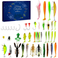 Miniatyrbild 1 av 5: Fiskekalender 2024, Fiske-Adventskalender – 24-dagars Julnedräkning Fisketillbehörssats för Man, Vän 781A