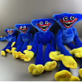 Miniatyrbilde 2 av 4: 100cm/80cm/60cm/40cm Poppy Playtime Plysjleke blå blue 100cm