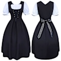 Pikkukuva 2 / 5: Naisten Oktoberfest-asu Baijerilainen oluttyttö Dirndl Tavern Maid -mekko Uusi V 4XL