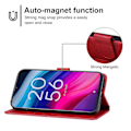 Miniatyrbillede 4 af 5: Til TCL 505 Læder Telefoncover (YJD) Red