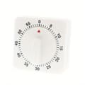 60 minuters kökstimer med tickande ljud och visuell alarm för matlagning 【white】