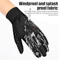 Miniatyrbild 6 av 9: Termohandskar Vattentäta handskar för vintern, handskar för kvinnor män svart black XL