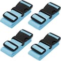 4-pack resväska remmar för resväskor, resebälten tillbehör, multifunktionella Blue