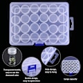 Miniatyrbilde 7 av 10: Diamantmaleri Boreflasker Perler Oppbevaringsbeholdere 24 stk 24pcs Bottles with box&1 Lable