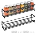 2-pack Metal Spice Rack Wall Mounted Kitchen Organizer Single Shelf 2025 New