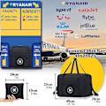 Pikkukuva 2 / 5: Kabinilaukku 40x20x25 cm Ryanairille Hyväksytty Koko Taitettava Käsimatkatavara Matkalaukku Istuimen Alle black