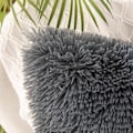 Miniatyrbilde 2 av 5: Fuskepels Trekk Mykt Plysj Kant Firkantet Søt Putetrekk til Stue Sofa ...