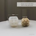 Miniatyrbillede 1 af 6: Lysforme lys stearinlys DIY støbeforme i silikoneform lz22101 rhombus rubiks kube