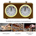 Miniatyrbillede 3 af 5: REMAKE Mekanisk skak ur analog til skakspil Timer Ure Timer Ingen batterier påkrævet [GP]