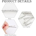 Miniatyrbilde 3 av 5: 10 stk Rhinestone Bobby Pins, Små Klare Krystall Bobby Pins Bulk Skinnende Hårklipp Brud Hårtilbehør Hårklipp Dekorasjon for Kvinner Jenter