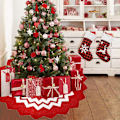 Miniatyrbild 3 av 5: Julgransskjort i lönnlövform, röd, juldekoration, fest