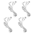 Miniatyrbilde 1 av 7: 4 stk 2-veis maskinmassasje Knapp Kabel Elektrode TENS Tråder 4PCS