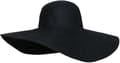 Dame Floppy Bredskygget Solhat UPF 50 Sommerhat Sammenfoldelig Rulbar Floppy Strandhat Solhat Stråhat Sort